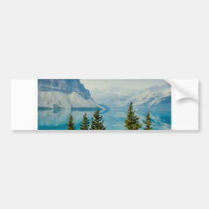 winter mountain lakes bumper sticker