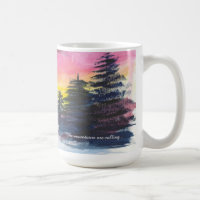 Winter Mountain Majesty Painting coffee mug