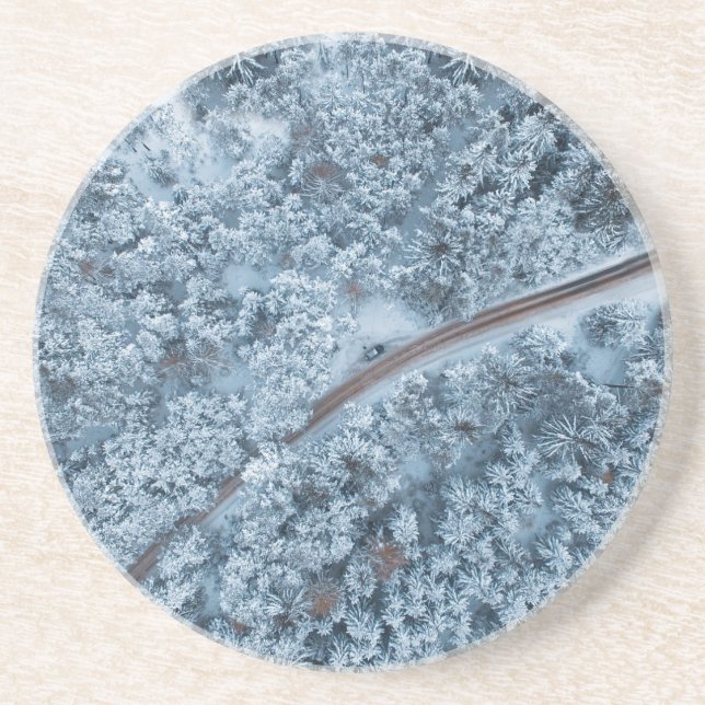 winter mountain pass coaster (Front)