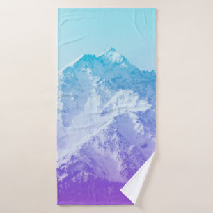 Winter mountain peakmountain,hipster,peak,photo,ba bath towel