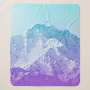 Winter mountain peakmountain,hipster,peak,photo,ba sherpa blanket