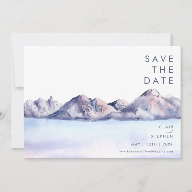 Winter Mountain Save The Date (Front)