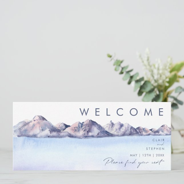Winter Mountain Seating Chart Header (Standing Front)