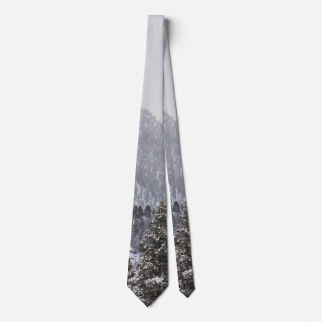 Winter Mountain Snow Tie (Front)