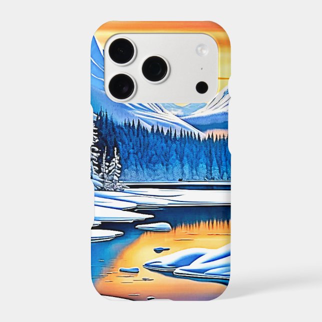 Winter Mountain Sunset Glow (Back)