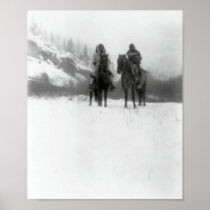 WINTER MOUNTAIN TREK  1908 POSTER