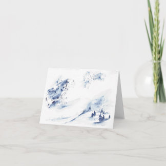 Winter Mountains Greeting Card