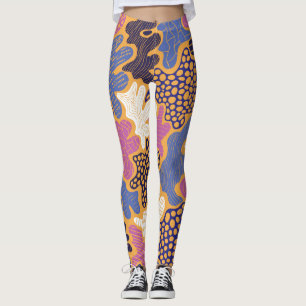 Winter Mulled Wine: Mixed Media Leggings