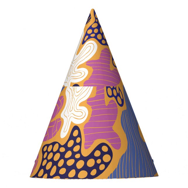 Winter Mulled Wine: Mixed Media Party Hat (Front)