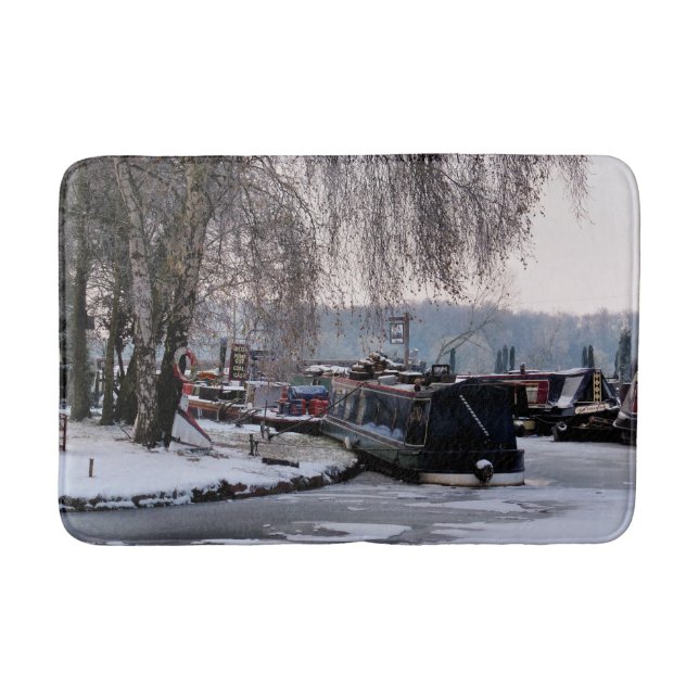WINTER NARROWBOATS BATH MAT (Front)