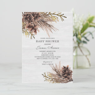 Winter Neutral Baby Shower Invitation