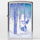 Winter Night Forest Snow Fox Animal Custom Name