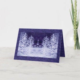 Winter Night Holidays Card