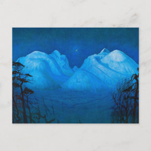 Winter Night in the Mountains by Harald Sohlberg  Postcard