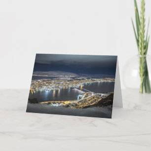 Winter night in Tromso Card