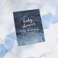 Winter Night Sky Gender Neutral Baby Shower