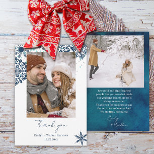 Winter Night Thank You Card