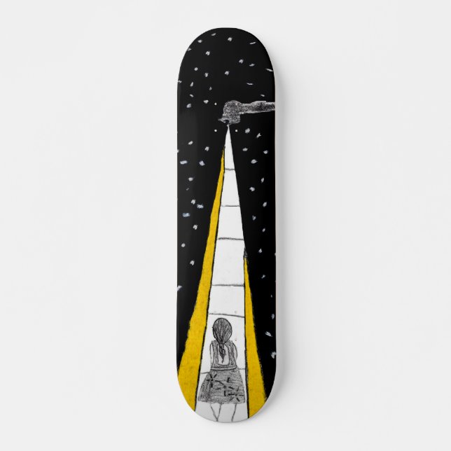 Winter Night Walk Skateboard (Front)