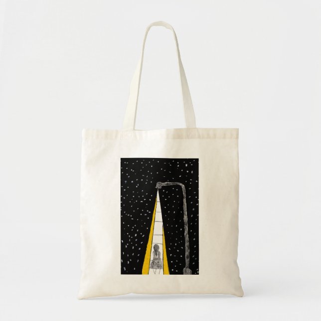Winter Night Walk Tote Bag (Front)