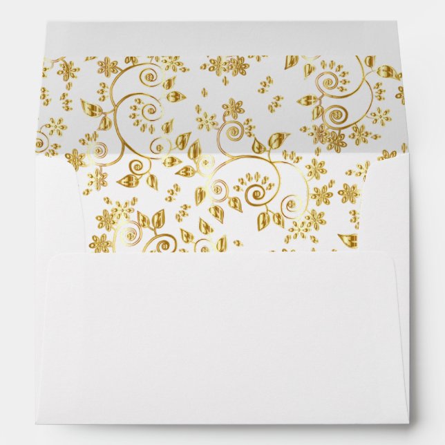 Winter Night Wedding Envelope (Back (Bottom))