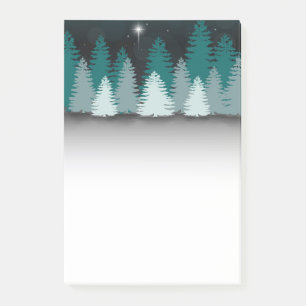 Winter Night with Star of Bethlehem Post-it Notes