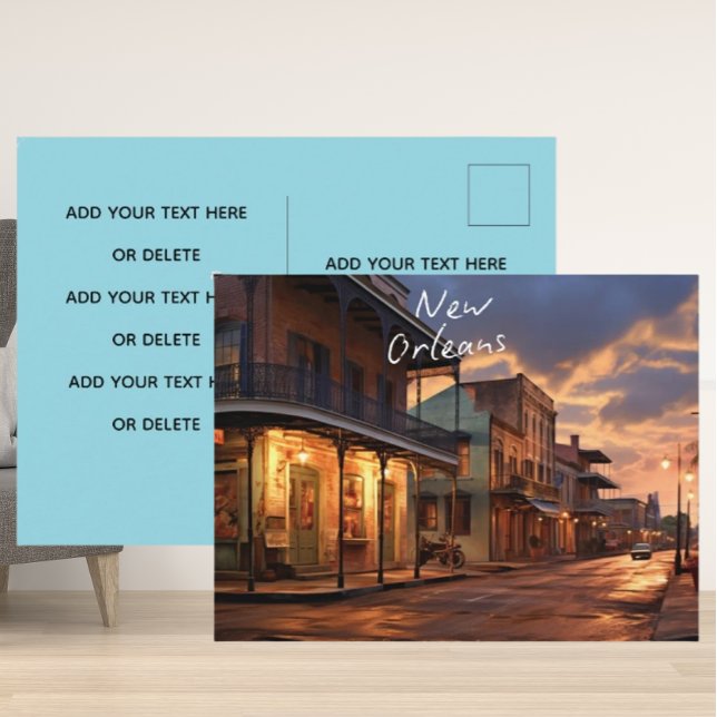 "Winter Nights in New Orleans" postcard. Holiday Postcard (Creator Uploaded)