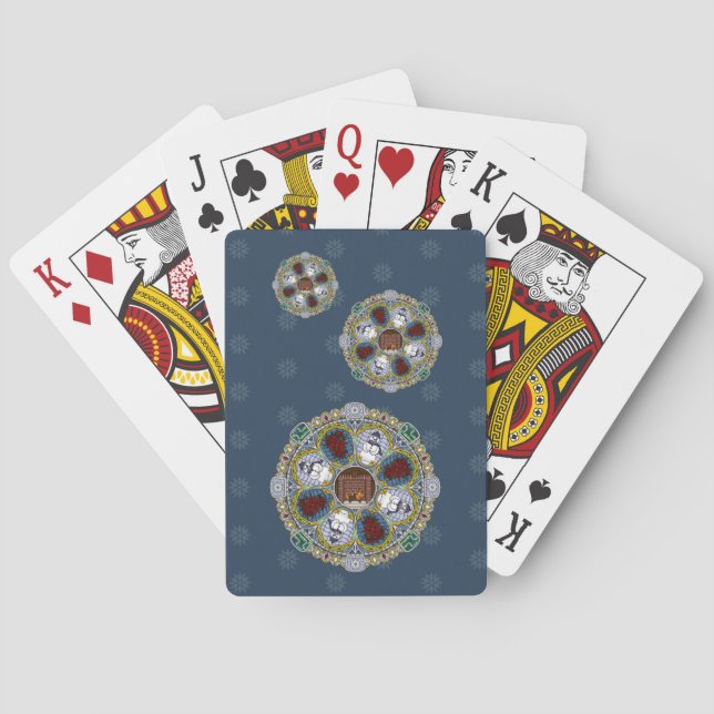Winter Nouveau Classic Playing Cards (Back)