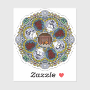 Winter Nouveau Contour Sticker