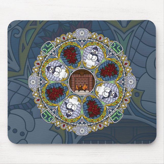 Winter Nouveau Mousepad (Front)