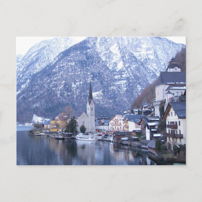 WINTER OF HALLSTATT AUSTRIA Postcard (Front)