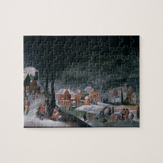 Winter (oil on panel) (see also 166905, 166906, 16 jigsaw puzzle (Horizontal)