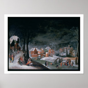 Winter (oil on panel) (see also 166905, 166906, 16 poster
