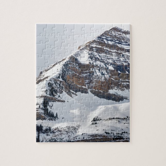Winter on Mt Timpanogos - Sundance - Utah Jigsaw Puzzle (Vertical)
