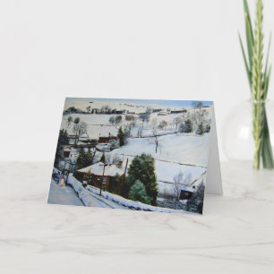 Winter on the moors holiday card