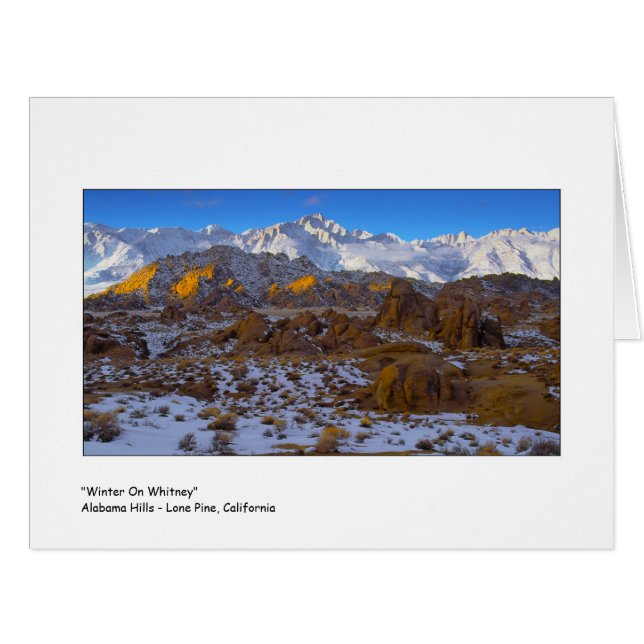 " Winter On Whitney " (Front Horizontal)