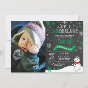 Winter Onederland 1er Anniversaire Invitation