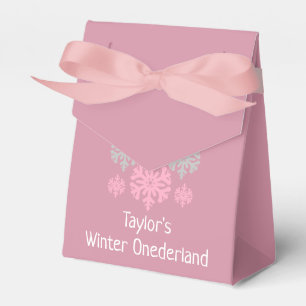 Winter Onederland 1st Birthday Favor Box