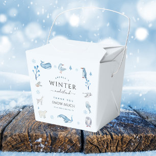 Winter Onederland 1st Birthday Favour Boxes