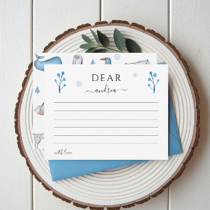 Winter Onederland Arctic Animals Time Capsule Enclosure Card