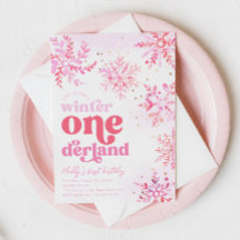 Winter Onederland Birthday Invitation
