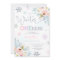 Winter ONEderland Birthday Invitation Silver Pink