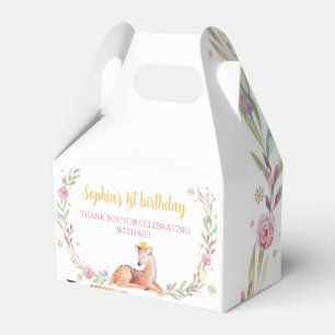 Winter Onederland Birthday Party Favour Box