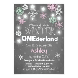 winter birthday invitations announcements zazzle ca