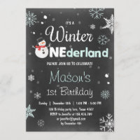 Winter Onederland birthday party snowman Mint Blue