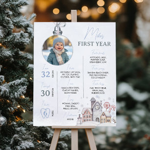 Winter Onederland Birthday Photo Milestone Sign