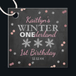 Winter ONEderland Chalkboard 1st Birthday Favour Tags<br><div class="desc">Celebrate in style with these cute and very trendy birthday party favour tags. This design is easy to personalize with your special event wording and your guests will be thrilled when they see these fabulous tags. Matching shower items can be found in the collection.</div>