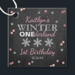 Winter ONEderland Chalkboard 1st Birthday Favour Tags<br><div class="desc">Celebrate in style with these cute and very trendy birthday party favour tags. This design is easy to personalize with your special event wording and your guests will be thrilled when they see these fabulous tags. Matching shower items can be found in the collection.</div>