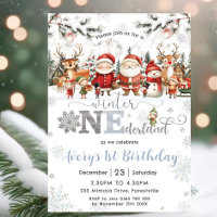 Winter Onederland Christmas Santa Elf 1st Birthday