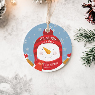 Winter Onederland first birthday blue and silver Favour Tags