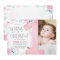 Winter ONEderland Pink Silver Floral 1st Birthday